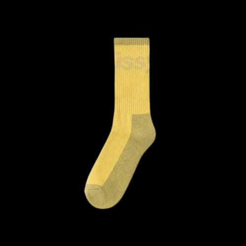 Stussy Logo Jacquard Socks 'Mustard'