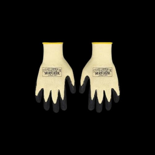 Stussy Work Gloves 'Light Yellow'