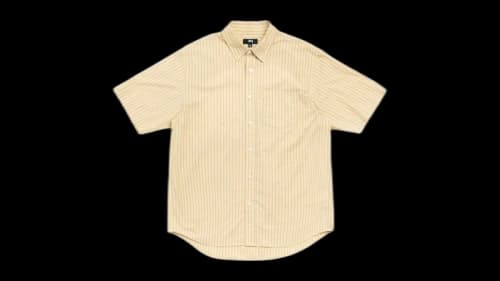 Stussy Standard SS Shirt Yellow Stripe