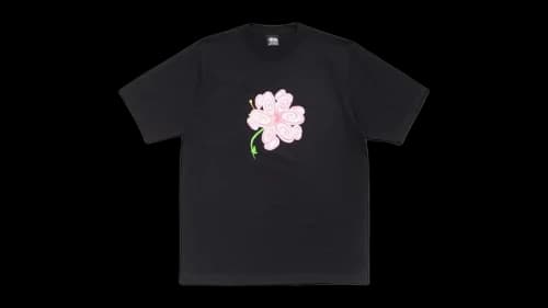 Stussy S Flower Tee Black
