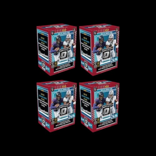 2025 Panini Optic Donruss Football NFL Pink Parallells Blaster Box 4x Lot