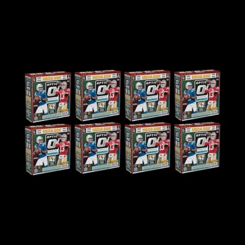 2023 Panini Donruss Optic Football Mega Box (Blue Hyper Parallels) 8x Lot