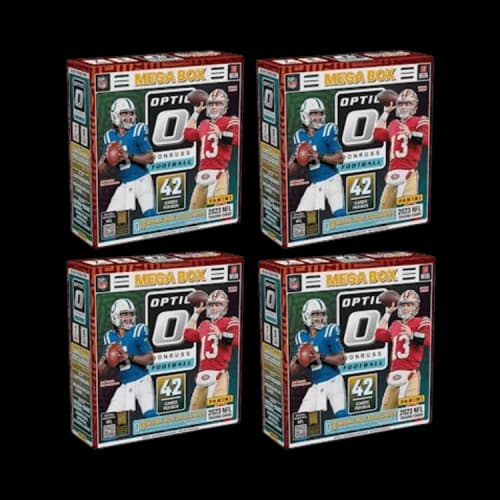 2023 Panini Donruss Optic Football Mega Box (Blue Hyper Parallels) 4x Lot