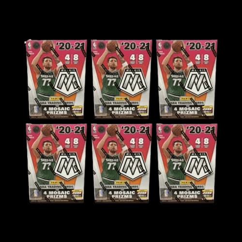 2020-21 Panini Mosaic Basketball Blaster Box 6x Lot