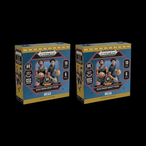 2023-24 Panini Prizm Draft Picks Basketball Green Prizim Mega Box 2x Lot