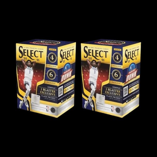 2020-21 Panini Select Basketball Blaster Box (Flash Prizms) 2x Lot