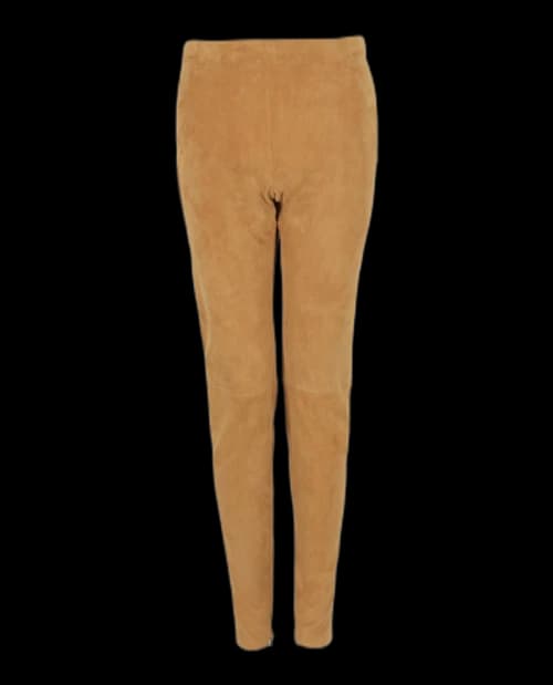 Ferragamo Suede Leggings Bone