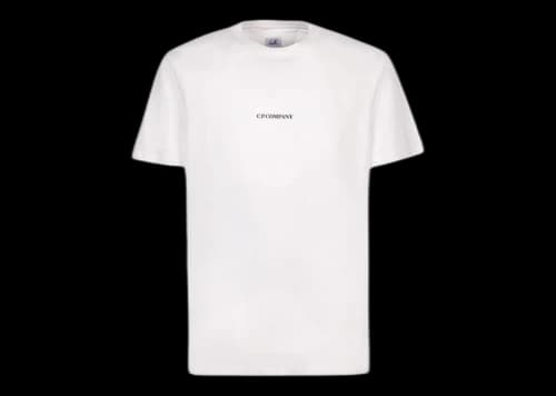 C.P. Company 30/1 Jersey Compact Logo T-Shirt Gauze-White