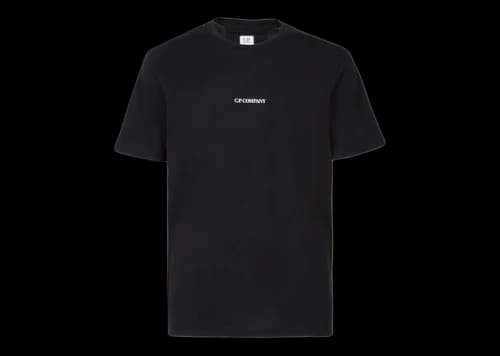 C.P. Company 30/1 Jersey Compact Logo T-Shirt Black
