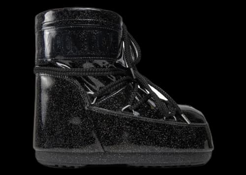 Moon Boot Icon Glitter Low Boot Black