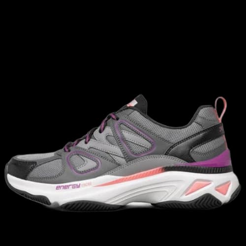 Skechers Energy Racer Grey/White/Pink (Women's)