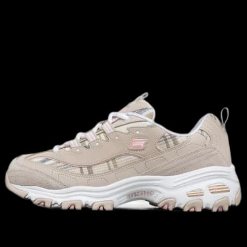 Skechers D'Lites 1.0 Low-Top Running Shoes Grey (Women's)