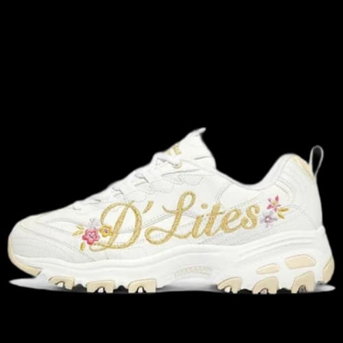 Skechers D'Lites 1.0 'White Yellow' (Women's)