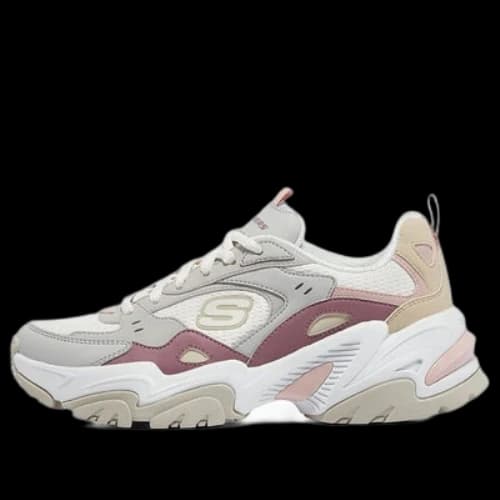 Skechers Stamina V2 'Light Gray White Red' (Women's)