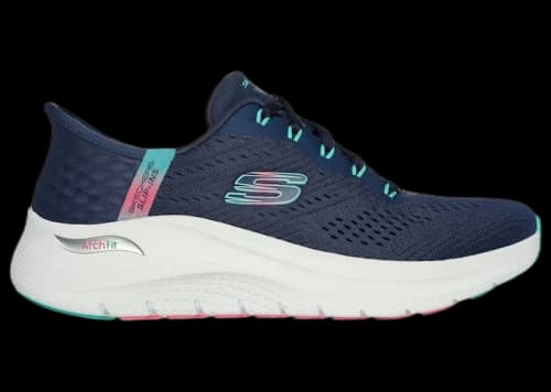 Skechers Slip-ins: Arch Fit 2.0 Easy Chic Navy Turquoise (Women's)