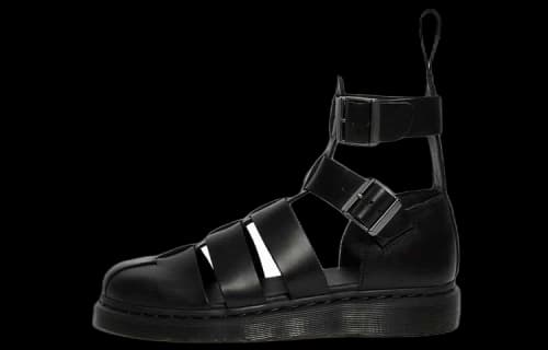 Dr. Martens Geraldo Leather Gladiator Sandals Black