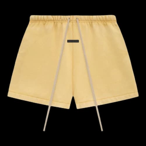 Fear of God Essentials Heavy Fleece Soccer Short Amber