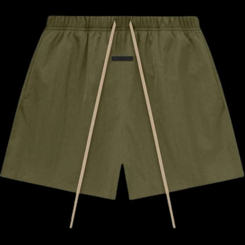Fear of God Essentials Textured Nylon Soccer Short 'Olive'