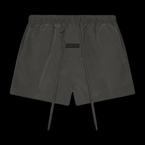 Fear of God Essentials Crinkle Nylon Running Short 'Ink'