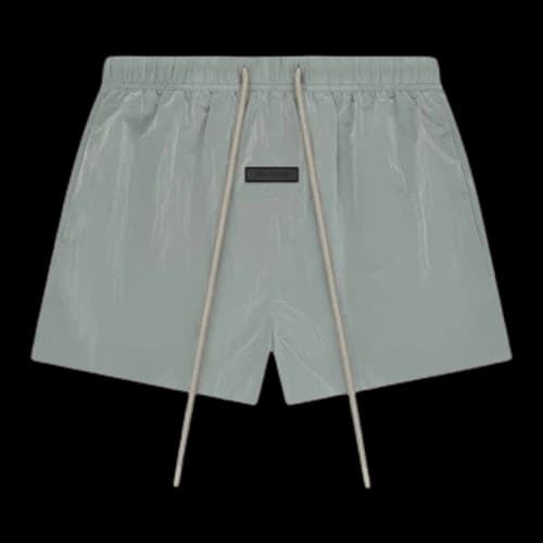 Fear of God Essentials Crinkle Nylon Running Short 'Seal'