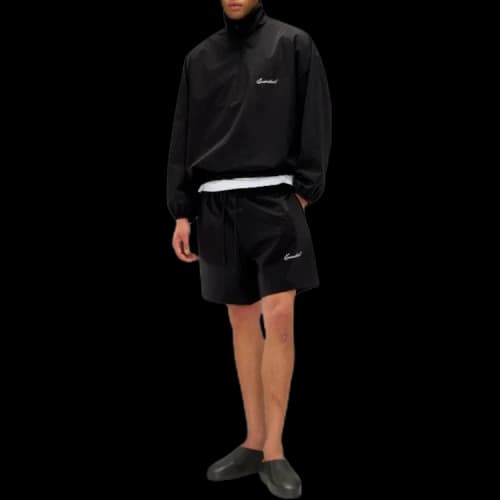 Fear of God Essentials Nylon Soccer Short Jet Black