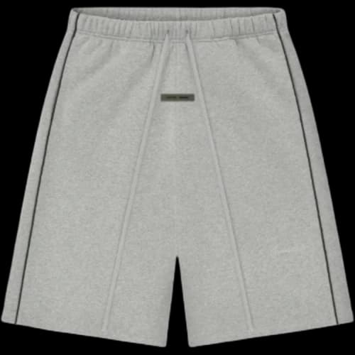 Fear of God Essentials Relaxed Fleece Piping Sweatshort Concrete Heather/Black