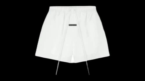 Fear of God Essentials Womens Classic Oxford Short Cloud White