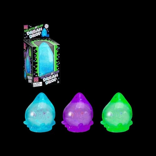 NeeDoh Galactic Glow Dream Drop Squishy Fidget Toy Set Of 3 'Cosmic Bloom/Galacti Blue/Nebula Haze'