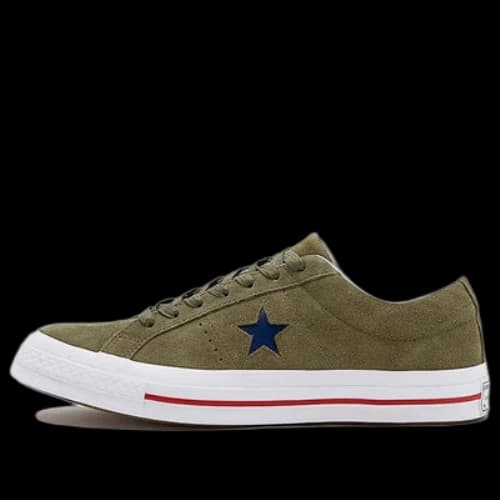 Converse One Star Non-Slip Wear-resistant Casual Skateboarding Shoes Unisex Green