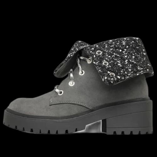 Skechers Teen Spirit Knit Buzz Ankle Boot 'Black Charcoal' (Women's)
