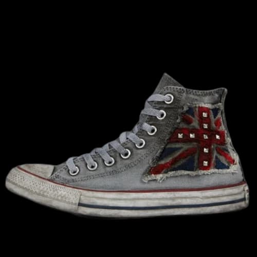 Converse Distressed Uk Flag Chuck Taylor All Star High Top