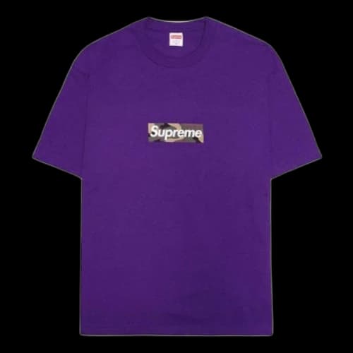 Supreme FW23 Box Logo T-Shirt 'Purple'