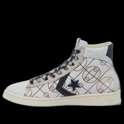 Converse Pro Leather High Top Shoes White/Golden