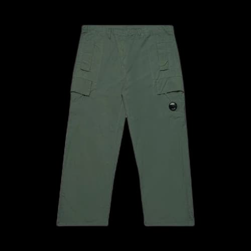 C.P. Company Flatt Nylon Oversized Cargo Pants 'Agave Green'