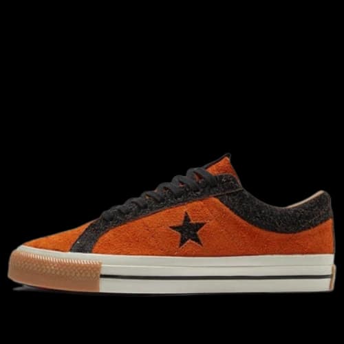 Converse One Star Retro Casual Skate Shoes Orange New Year Series Unisex
