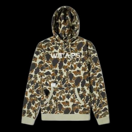 WTAPS Design Hooded College Sweatshirt Camou Men