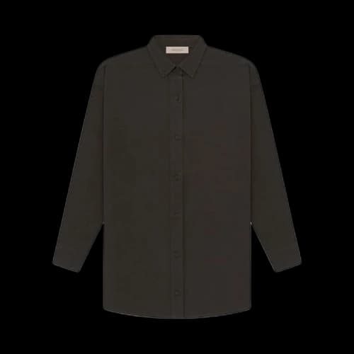 Fear of God Essentials Long-Sleeve Oxford 'Off Black'