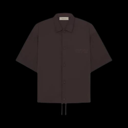 Fear of God Essentials Short-Sleeve Nylon Shirt 'Plum'
