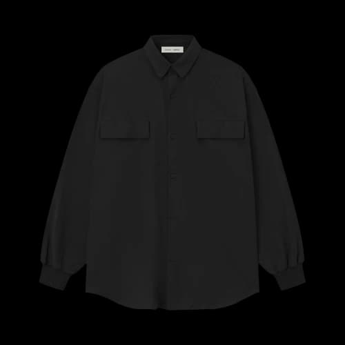 Fear of God Essentials Oxford Shirt Jet Black