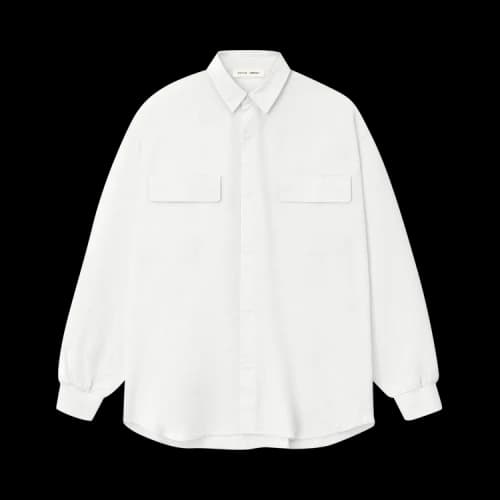 Fear of God Essentials Oxford Shirt Cloud White