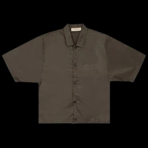 Fear of God Essentials Short-Sleeve Nylon Shirt 'Off Black'