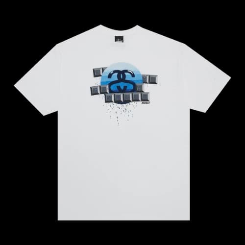Stussy Mignanelli Logo Tee 'White'
