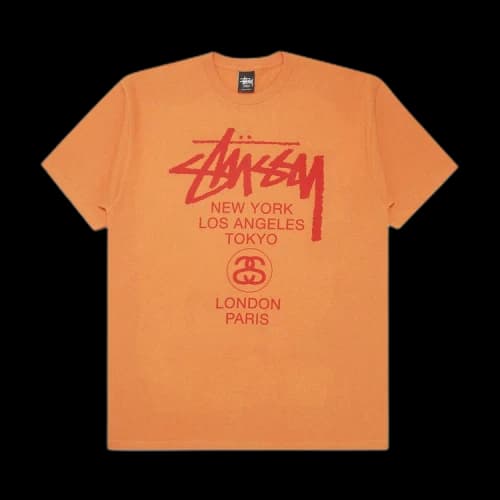 Stussy World Tour Tee 'Orange'
