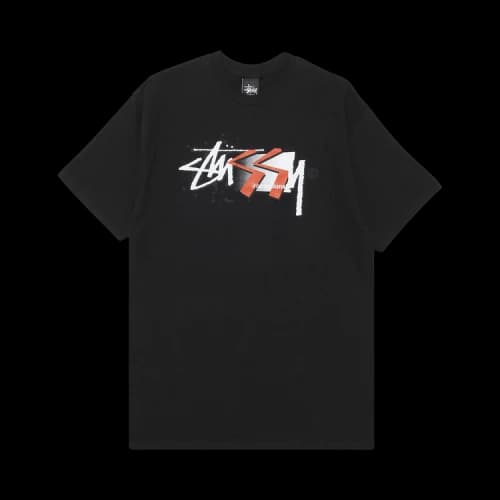 Stussy Geo Paint Tee 'Black'
