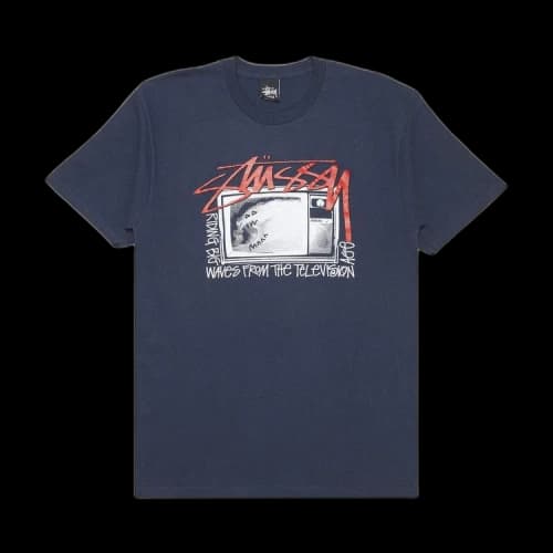 Stussy TV Wave Tee 'Navy'