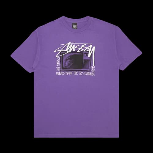 Stussy TV Wave Tee 'Purple'