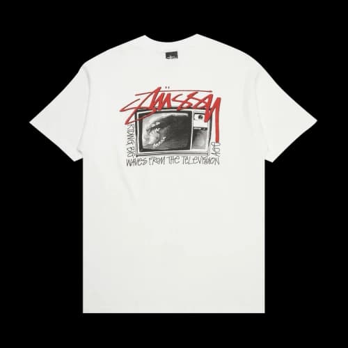 Stussy TV Wave Tee 'White'