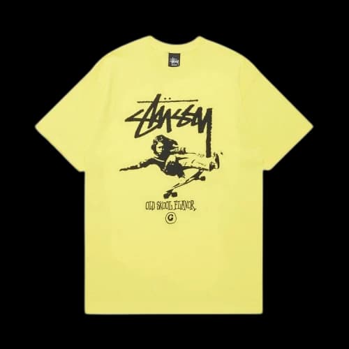 Stussy Stock Skater Tee 'Yellow'