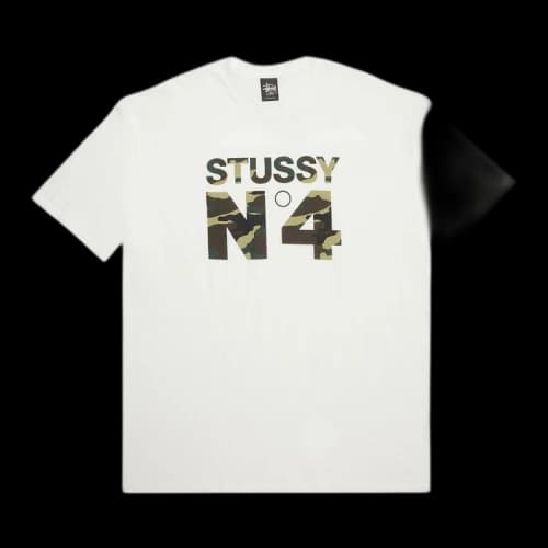 Stussy Camo No.4 Tee 'White'