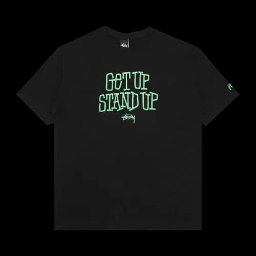 Stussy Get Up Stand Up Tee 'Black'